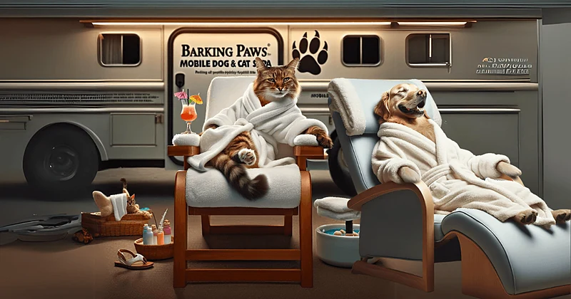 Barking Paws Mobile Dog & Cat Spa — photo from their website