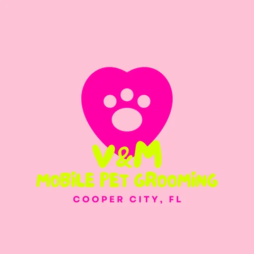 V&M Mobile Pet Grooming of Cooper City — business logo from their website