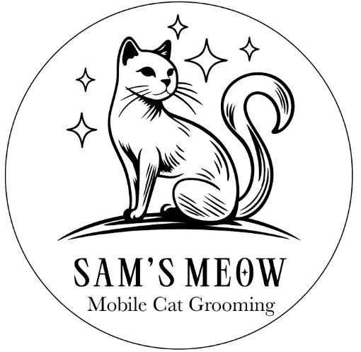 Sam’s Meow Mobile Cat Grooming — business logo from their website