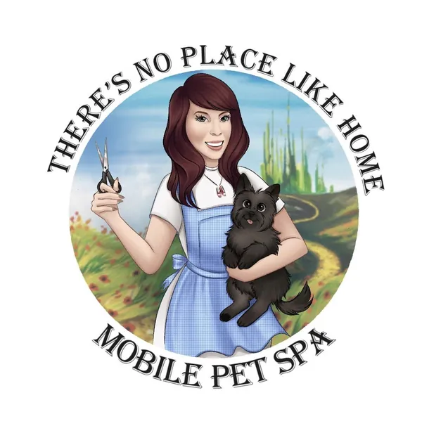 There's no place like home mobile dog grooming — business logo from their website